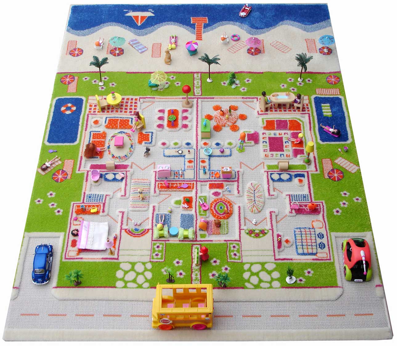 Spielteppich Puppenhaus Summerfeeling