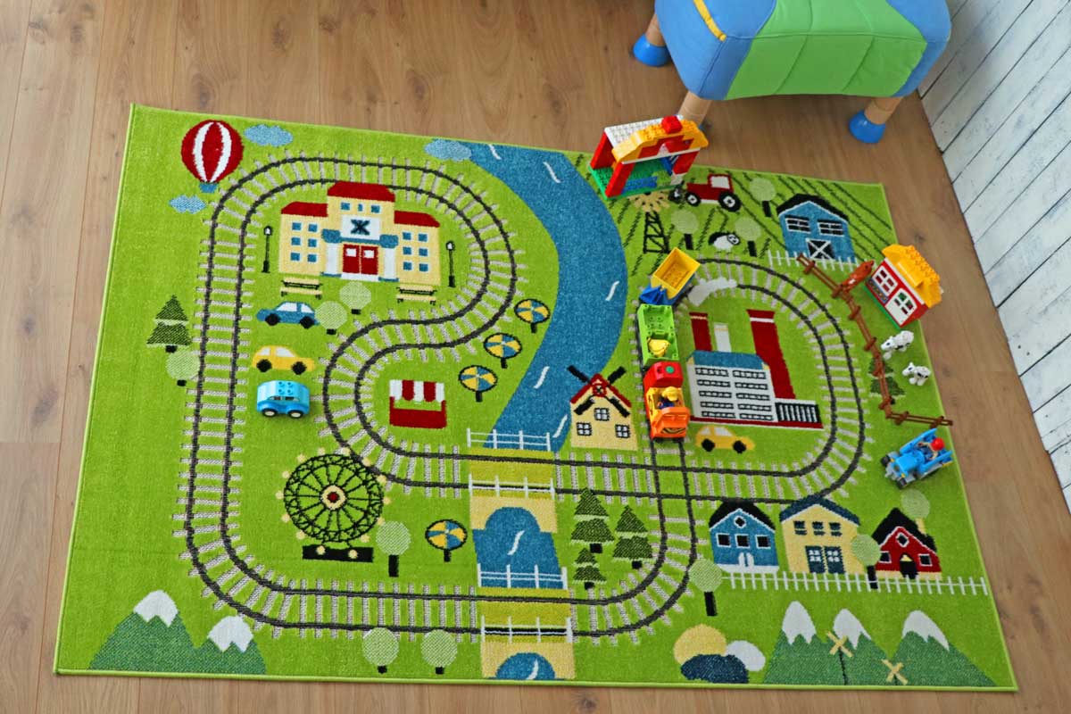 Kinderteppich Eisenbahn "Speedy"