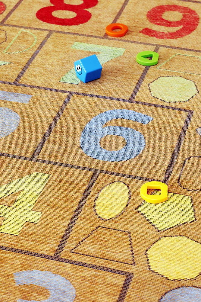 Spielteppich lernen und spielen-gold