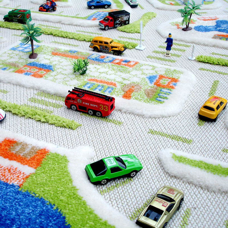 Carpe mathique® Spielteppich Raduno Strassenteppich Für Auto Teppich  Kinderzimmer Junge - 90 x 200 cm: : Baumarkt
